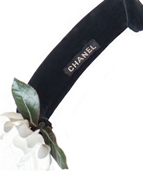 chanel camellia headband|chanel hats for men.